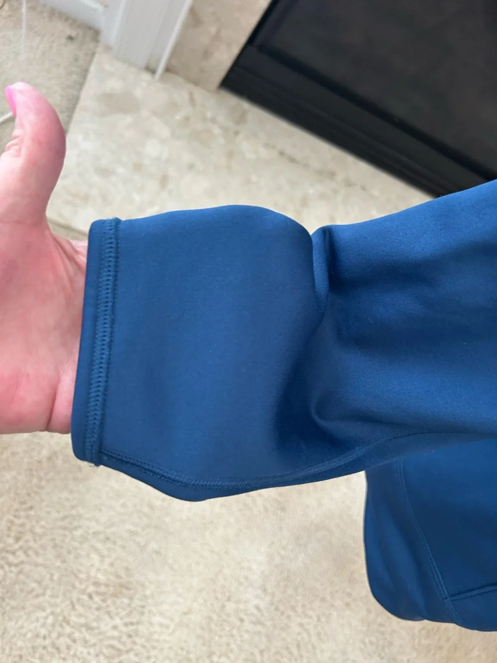 The North Face Men's Navy Pullover Hoodie - Never Stop Exploring
